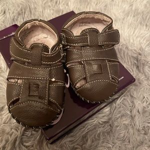 First baby shoes 18 months Pediped soft shoes